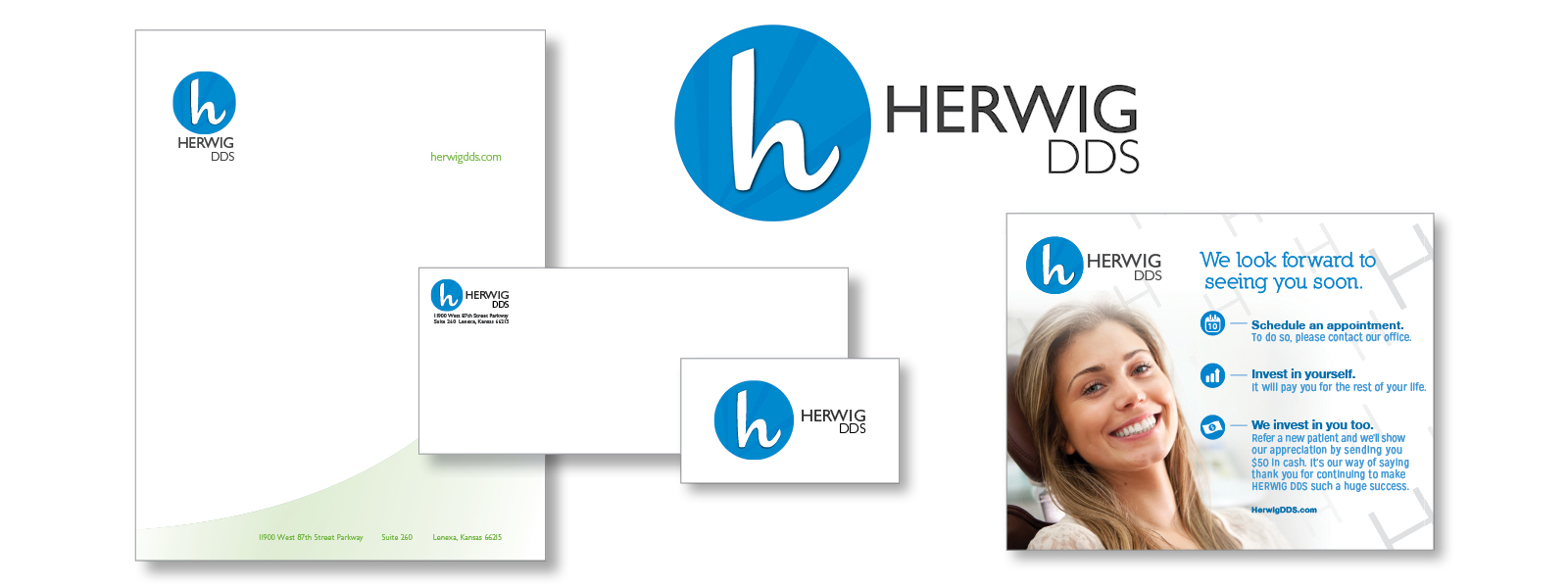 Sturges Word - Brand Identity for Herwig DDS - SERVICES: BRANDING • DESIGN • DIGITAL