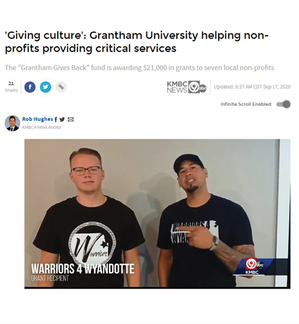 Sturges Word Client - Grantham University - Media Relations